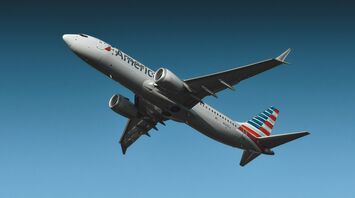 a large airplane flying in the sky