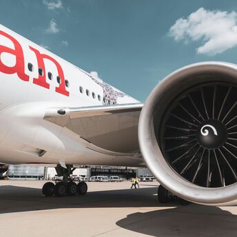 Airplane on airport Vienna