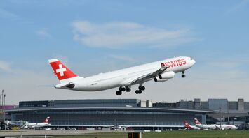 Swiss Takeoff at Zurich Airport