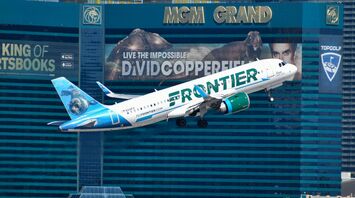 Frontier Airlines A320neo departing Las Vegas