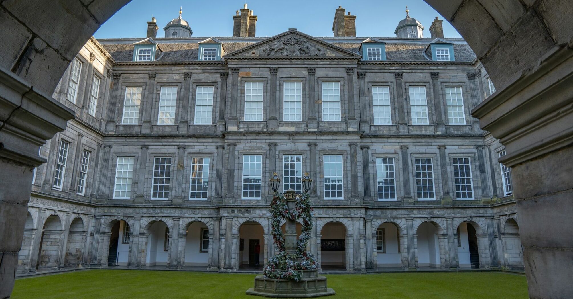 Inner courtyard of the Palace of Holyroodhouse