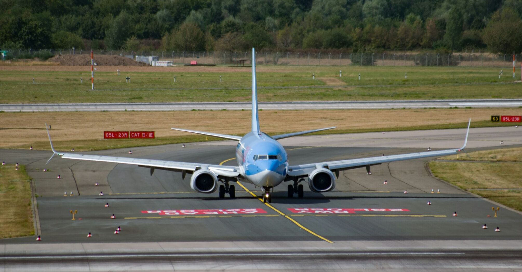 TUI plane on the runway