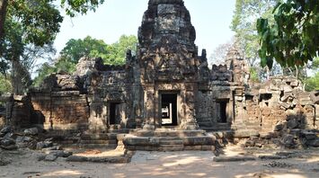 Ancient ruins of Angkor Wat temple in Cambodia