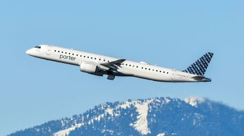 Porter Airlines E195-E2 departing Vancouver