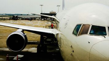 Delta Airlines at the Gate Waiting to Depart