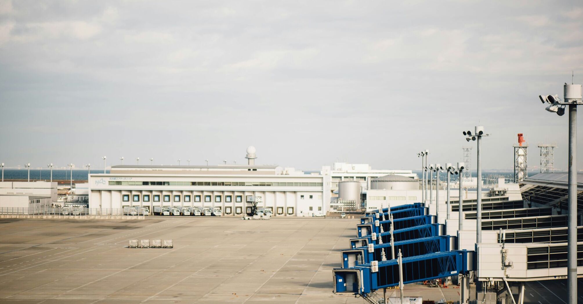 empty airport at the morning