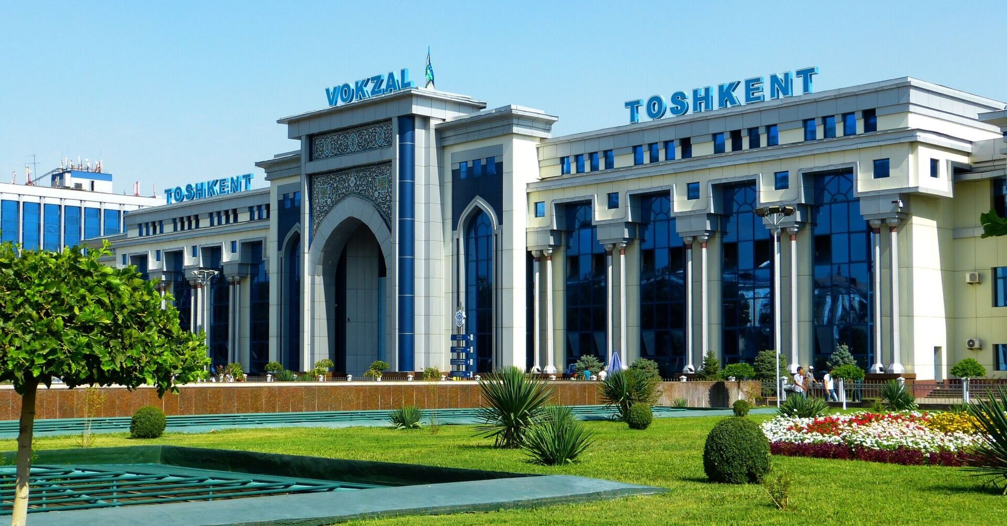 Railway station in Tashkent, Uzbekistan