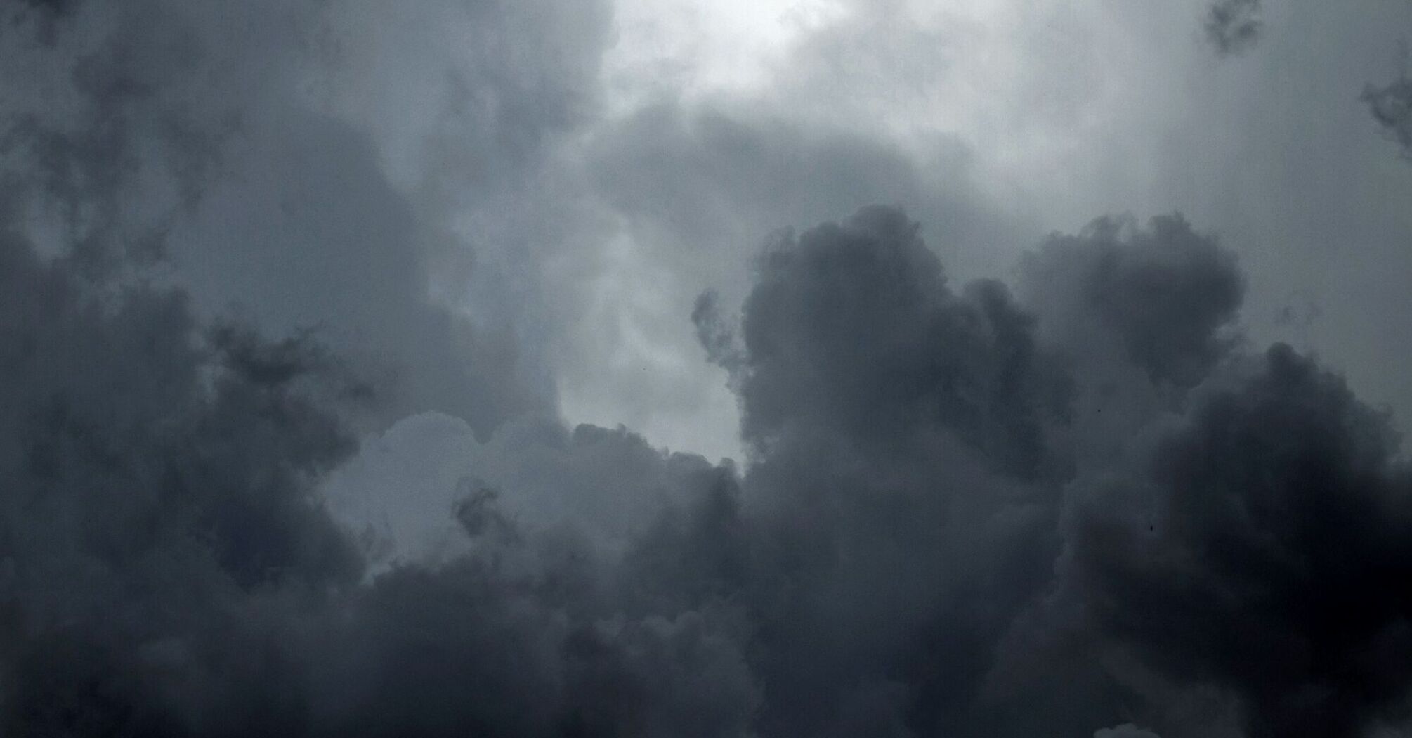 Dark storm clouds signaling severe weather condition