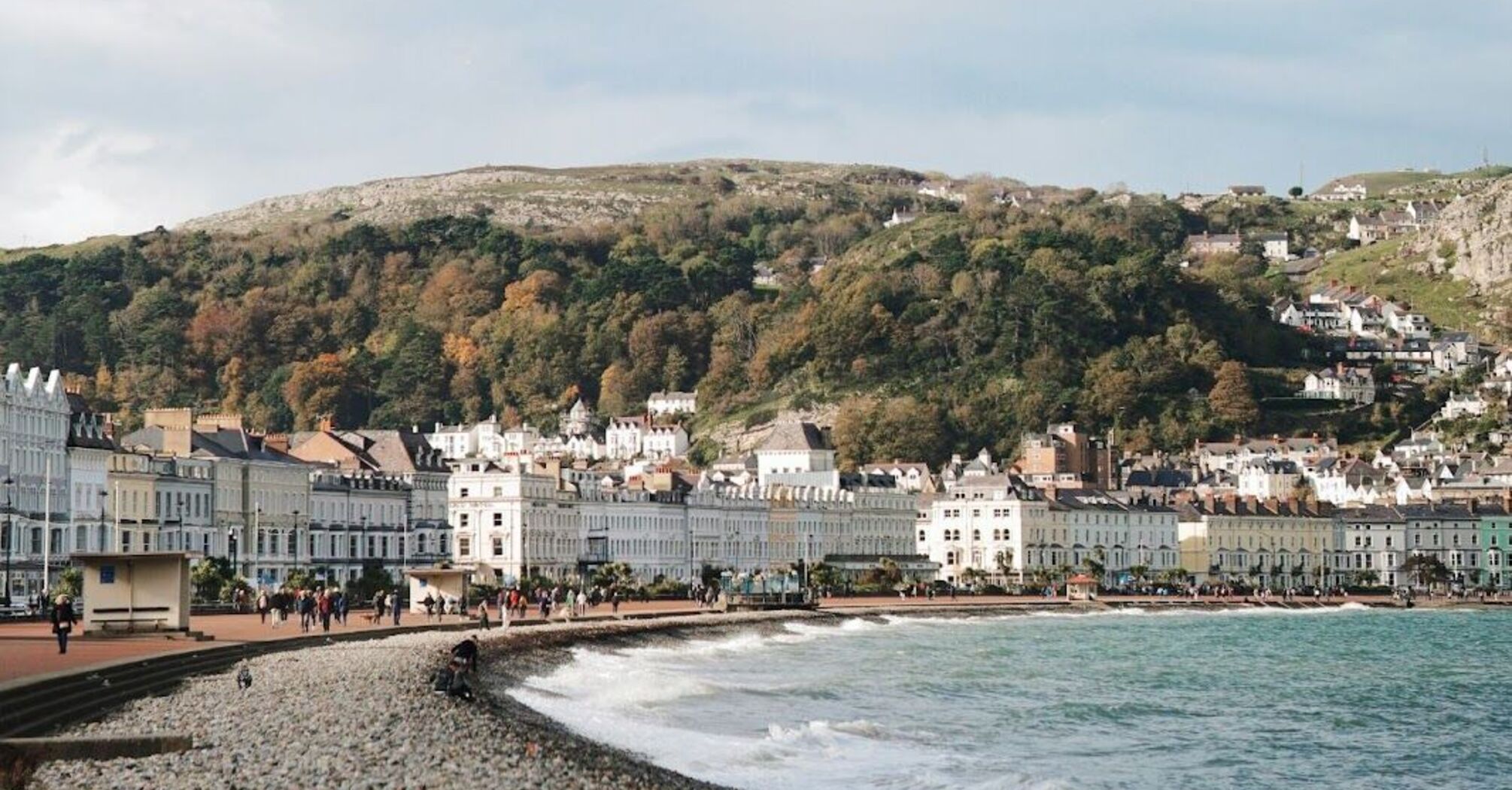 Llandudno promenade and coastline with the Great Orme in the background