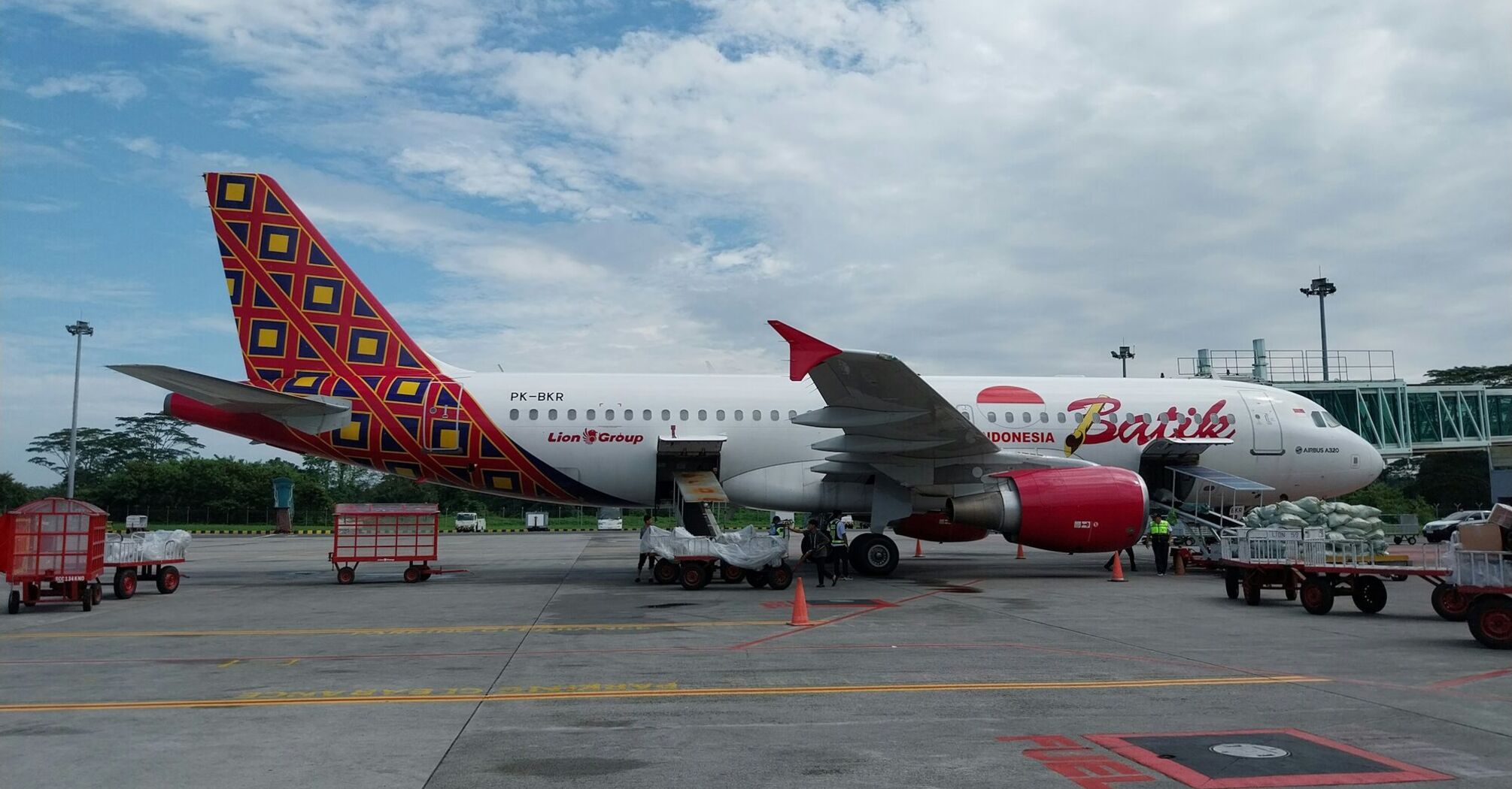 Batik Air Indonesia plane at the airport