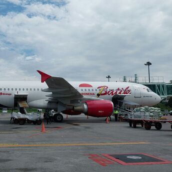Batik Air Indonesia plane at the airport