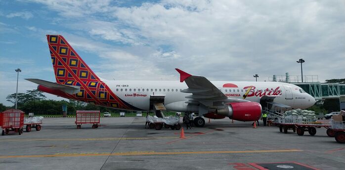 Batik Air Indonesia plane at the airport