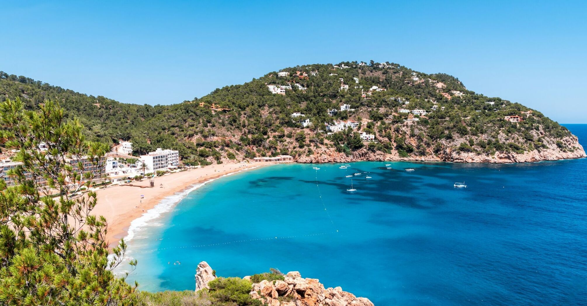 Ibiza coastline popular for summer holidays