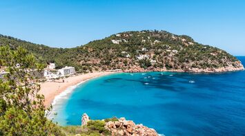 Ibiza coastline popular for summer holidays