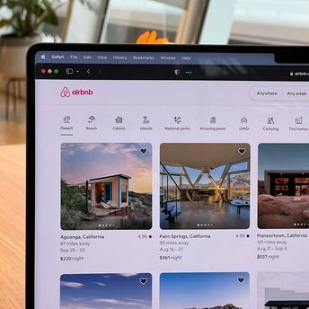 Airbnb listings shown during booking search