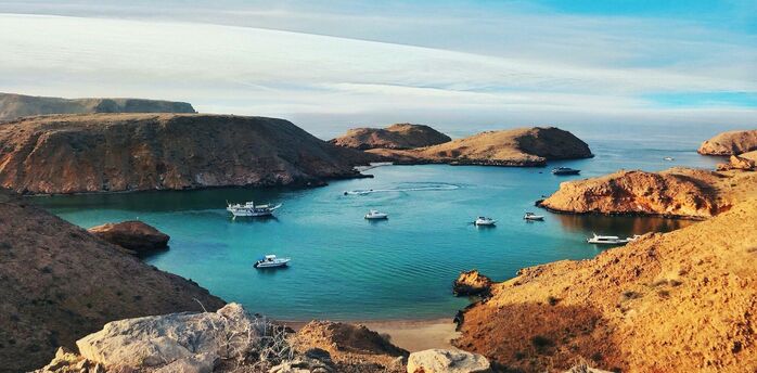 Coastal landscape near Muscat in Oman