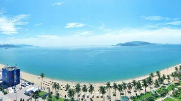 Nha Trang Beach and Tran Phu Street coastline.