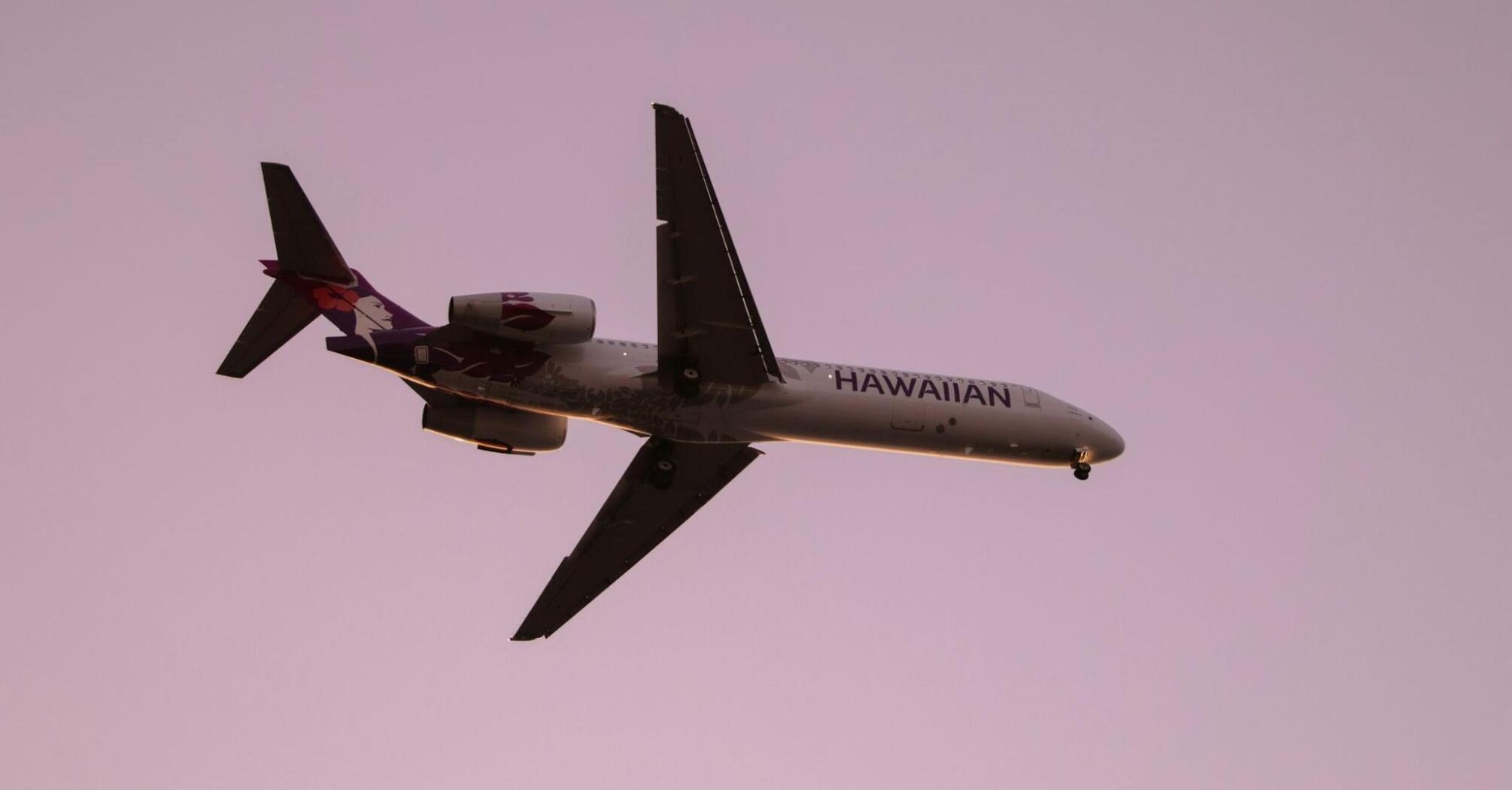 Hawaiian Airlines aircraft in flight.