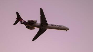 Hawaiian Airlines aircraft in flight.