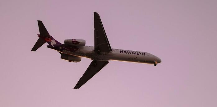 Hawaiian Airlines aircraft in flight.
