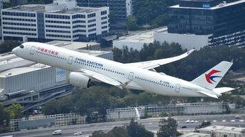 China Eastern aircraft departing from an airport