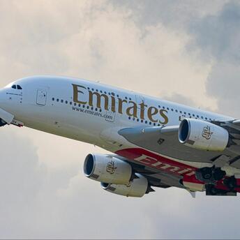 Emirates aircraft operating scheduled January flights