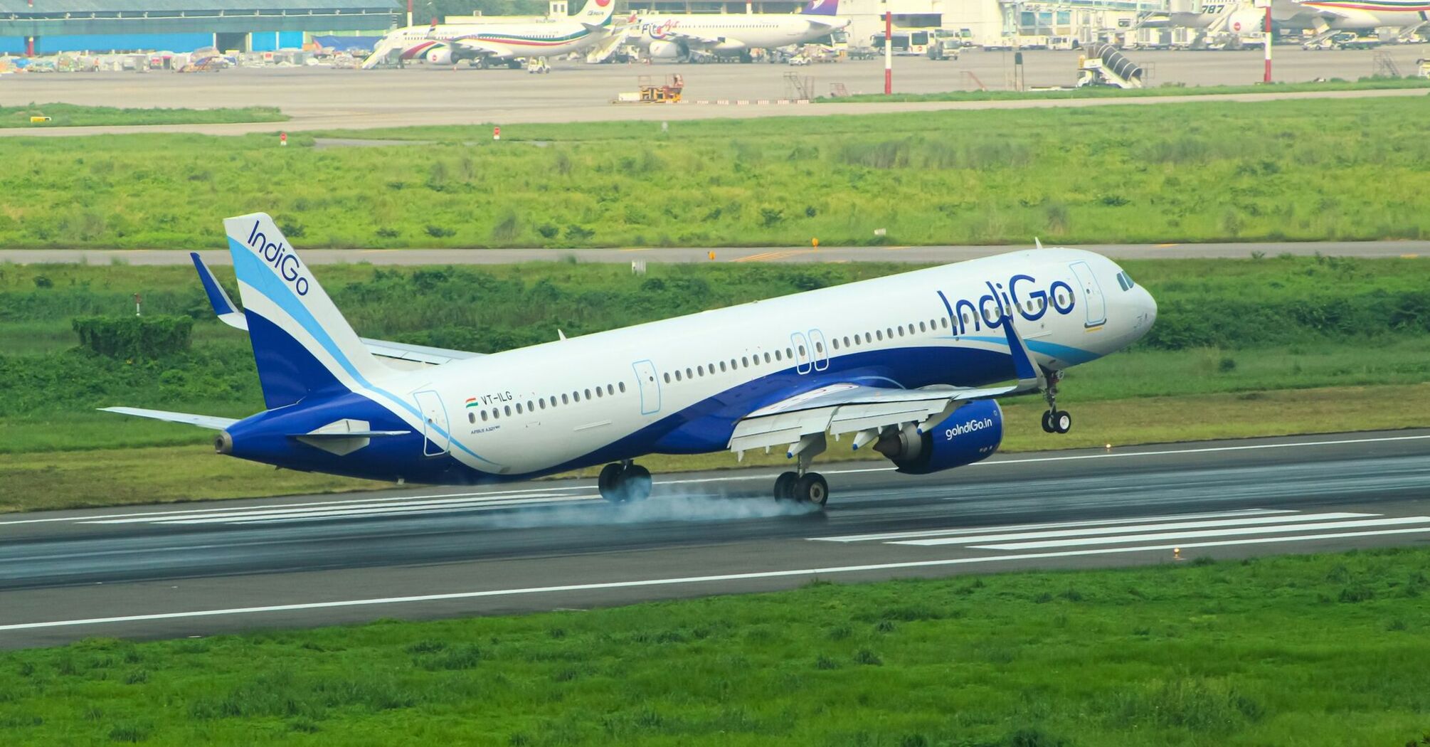 IndiGo aircraft landing amid nationwide operational disruptions