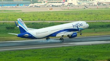 IndiGo aircraft landing amid nationwide operational disruptions