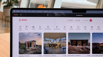 Airbnb search results showing total nightly prices for various listings in California