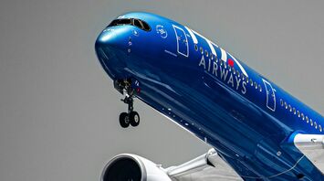 ITA Airways aircraft preparing to land