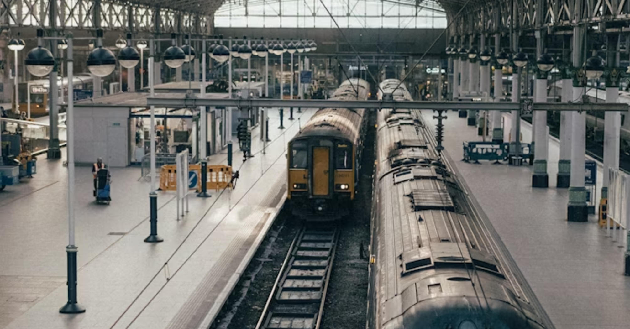 Trains at London Marylebone Station, London, UK