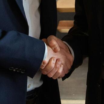 Handshake close-up symbolising partnership