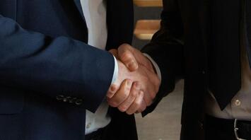 Handshake close-up symbolising partnership