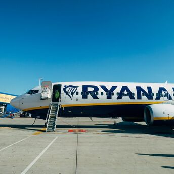 Ryanair aircraft on the tarmac