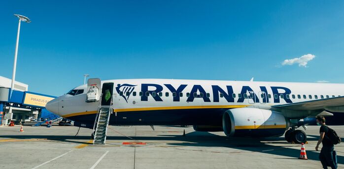 Ryanair aircraft on the tarmac