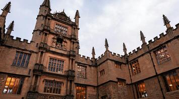 Historic Bodleian Library building in Oxford