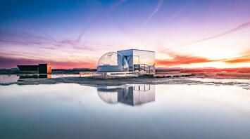 Geodesic dome accommodation at OutpostX desert retreat in Utah