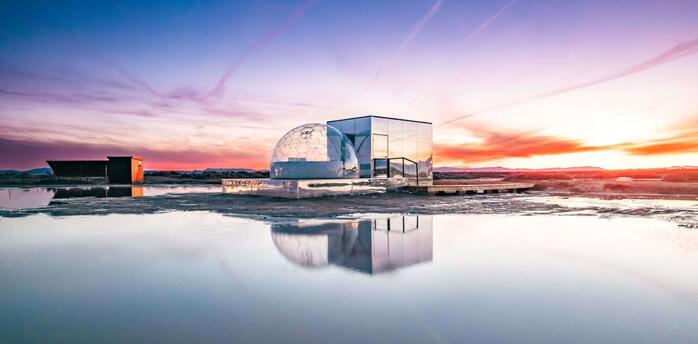 Geodesic dome accommodation at OutpostX desert retreat in Utah