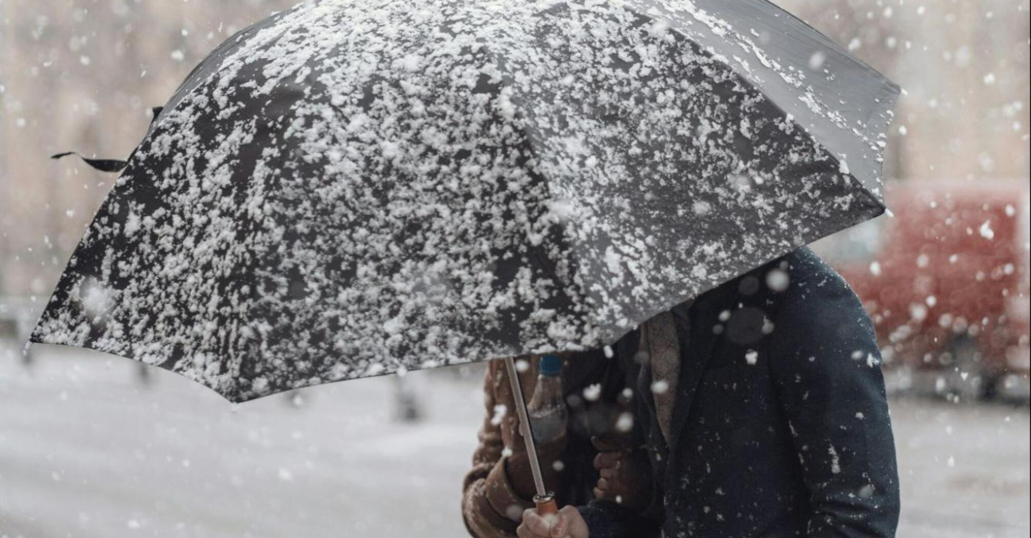 Snowfall during winter weather