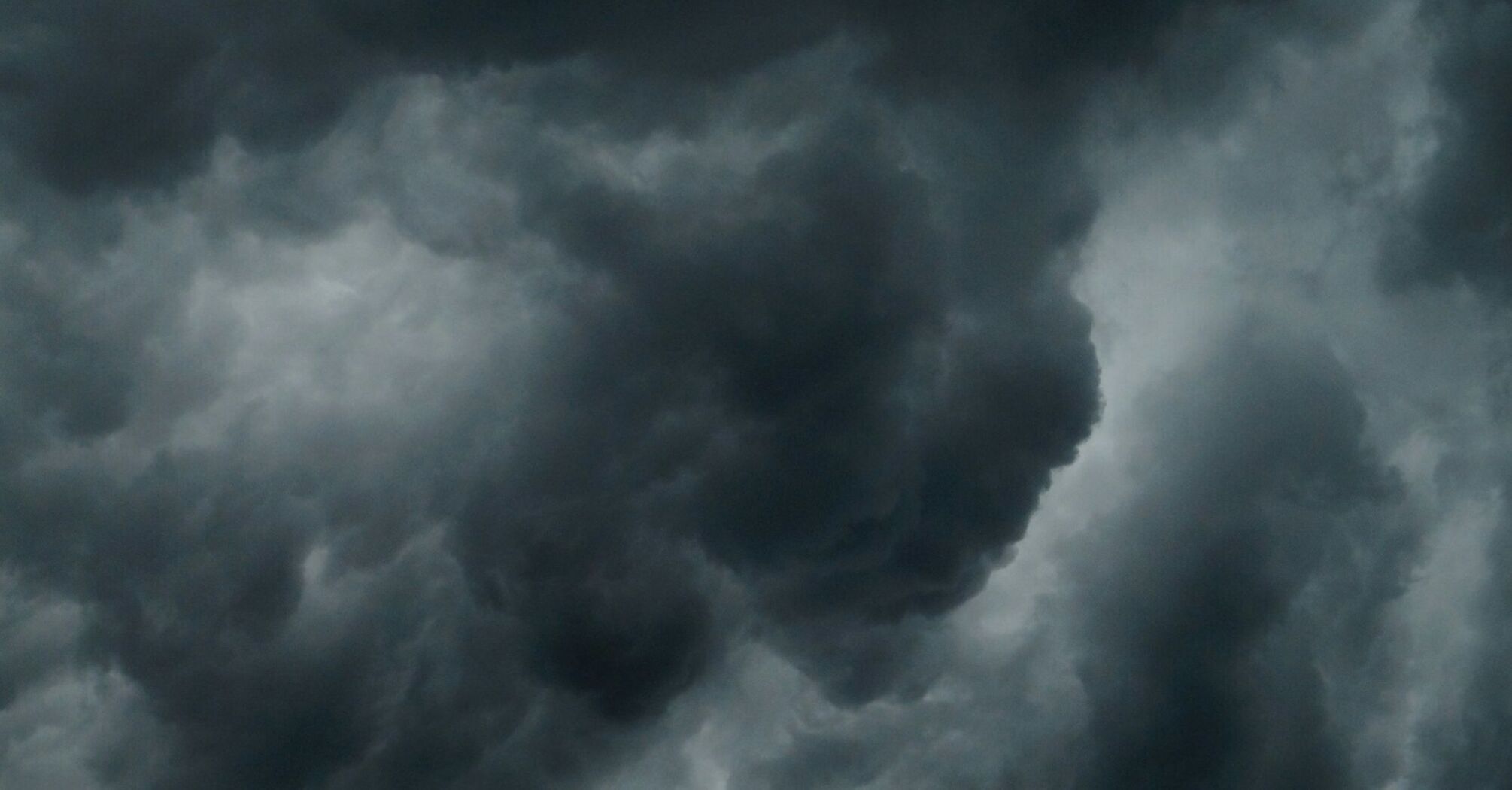Dark storm clouds moving across the sky