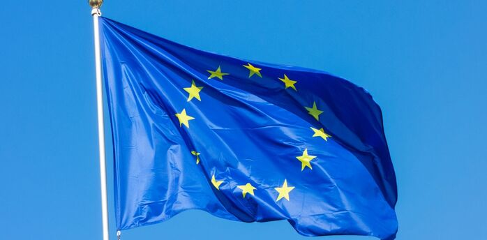 EU flag flying as visa rules move toward digital changes