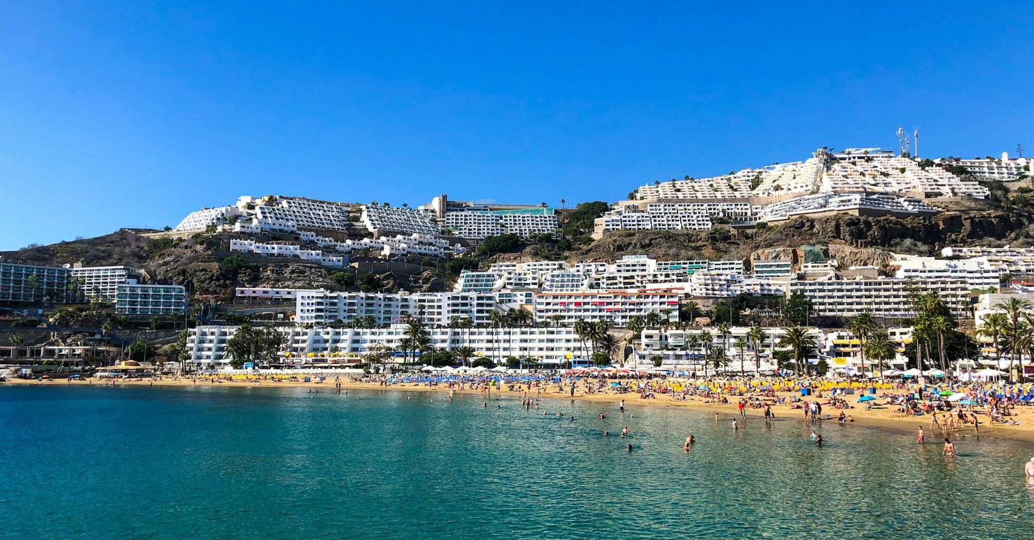 Beach and hillside resorts in the Canary Islands