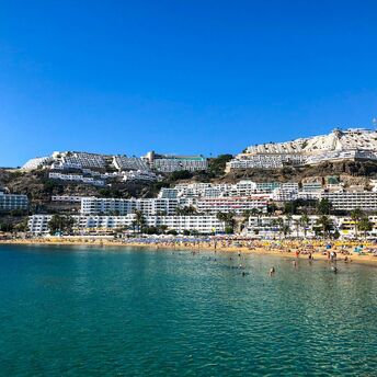 Beach and hillside resorts in the Canary Islands