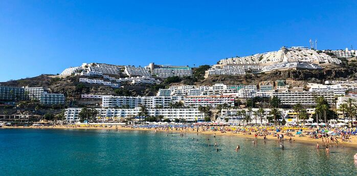 Beach and hillside resorts in the Canary Islands