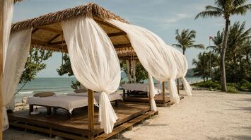 Beach massage cabanas at Anantara Koh Yao Yai
