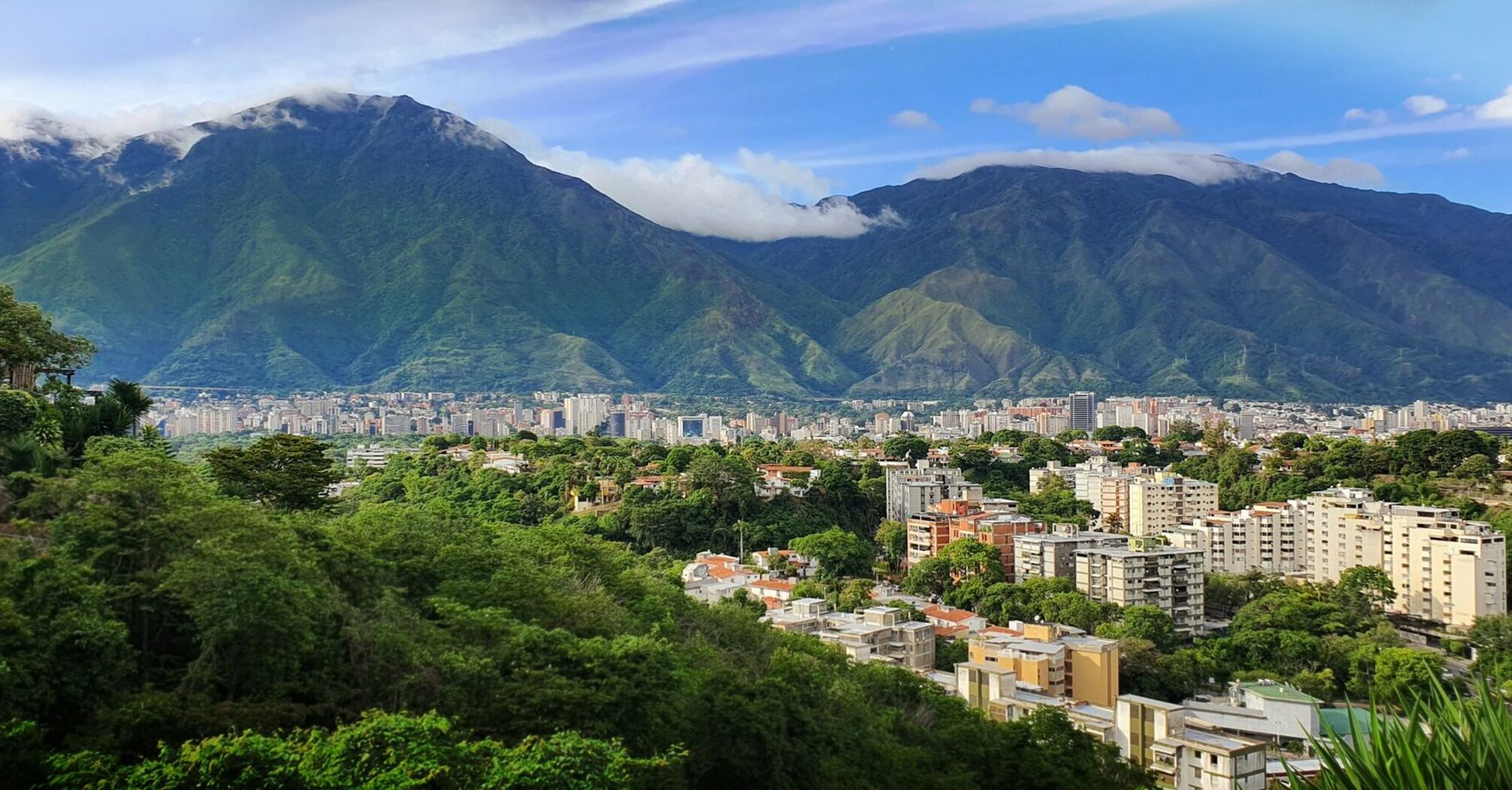 Caracas skyline beneath the Ávila mountains