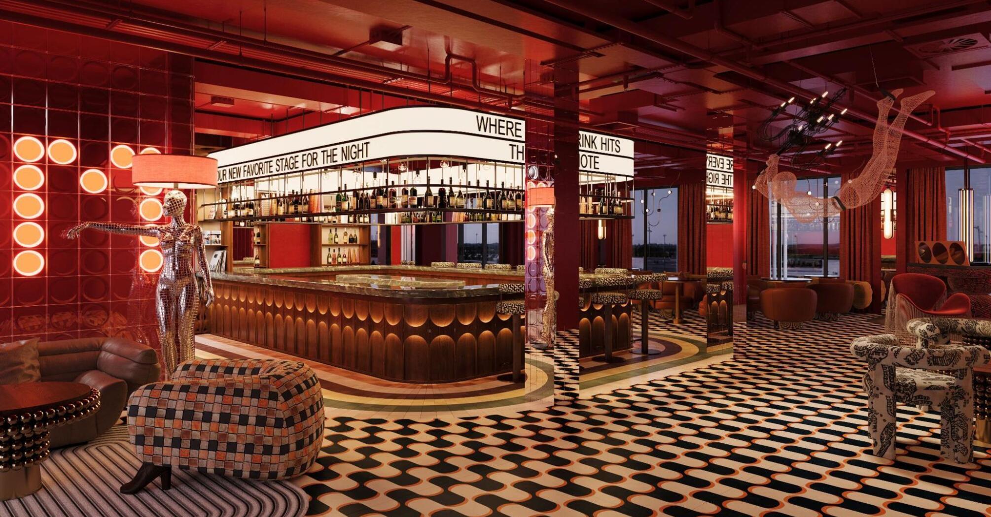 Tempo by Hilton Munich Airport Arena bar interior