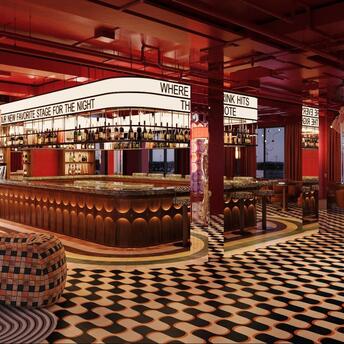 Tempo by Hilton Munich Airport Arena bar interior