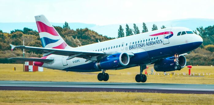 British Airways aircraft taking off
