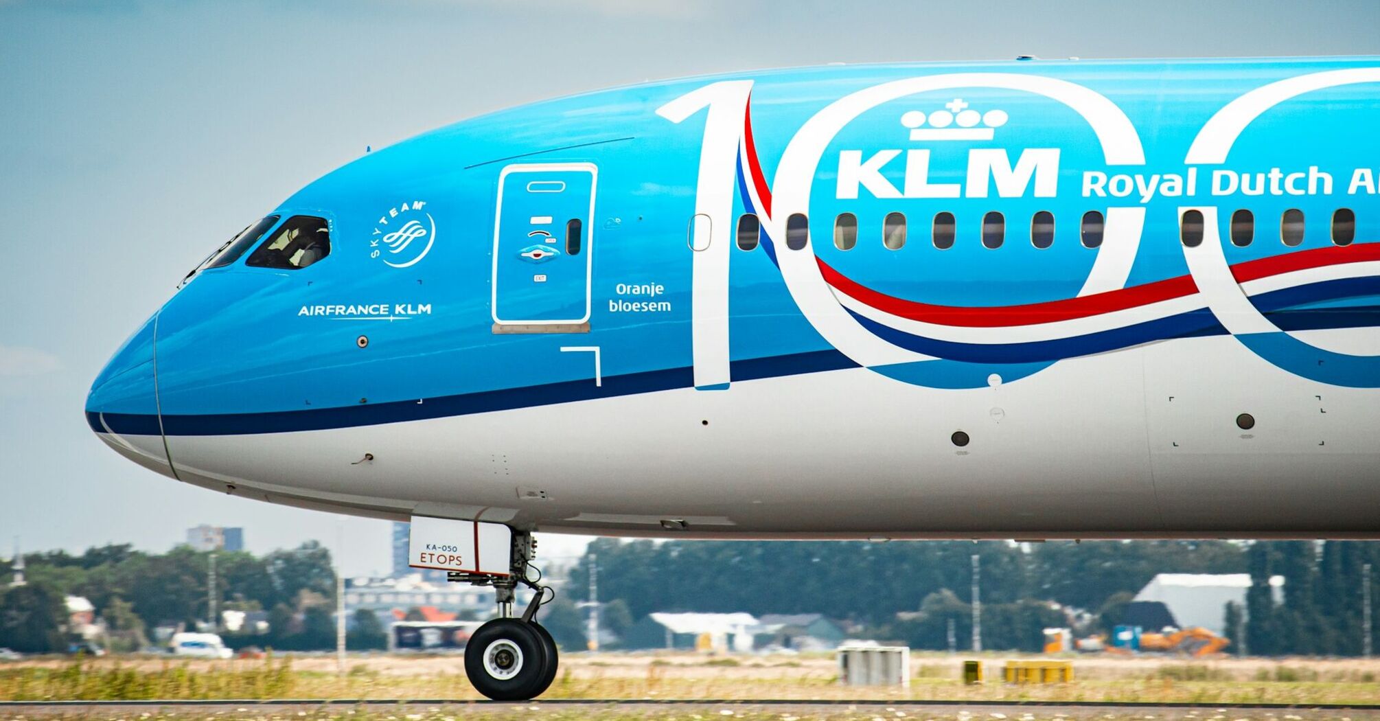 KLM aircraft on the runway